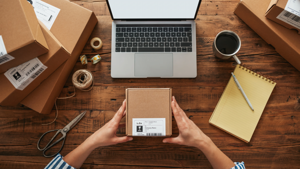 e-Commerce concept, Stocking Items, Sales