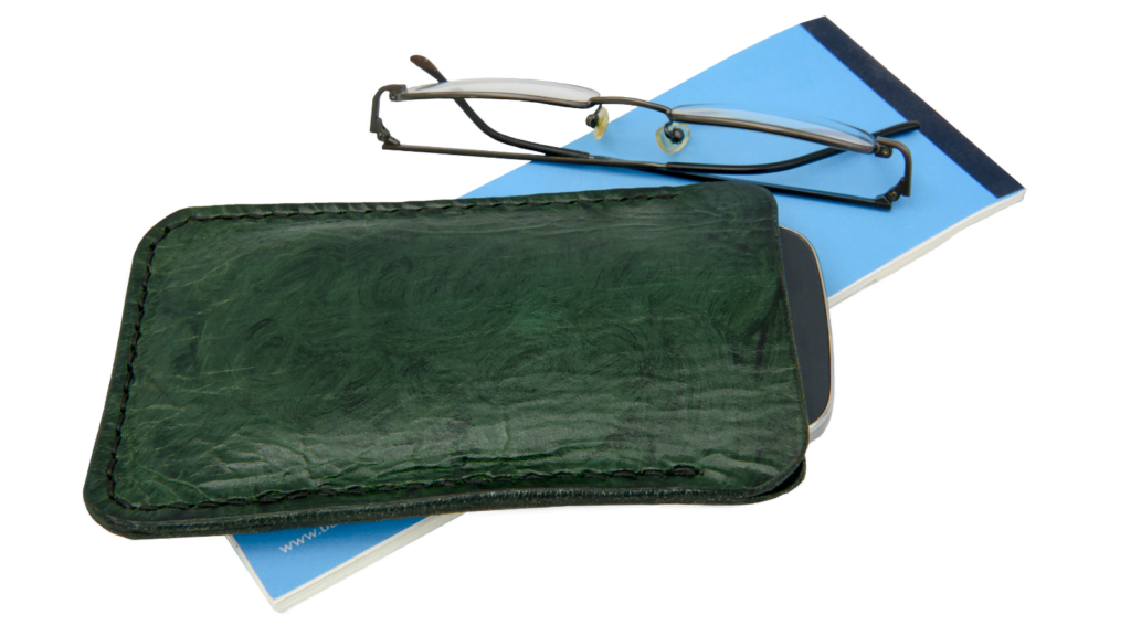 DIY Leather Phone case with Glasses