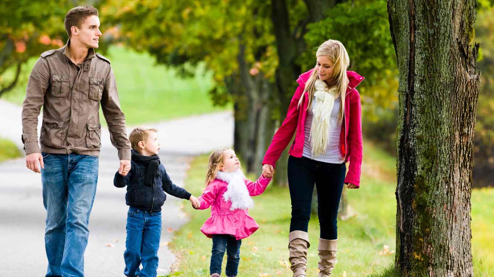 Family walking