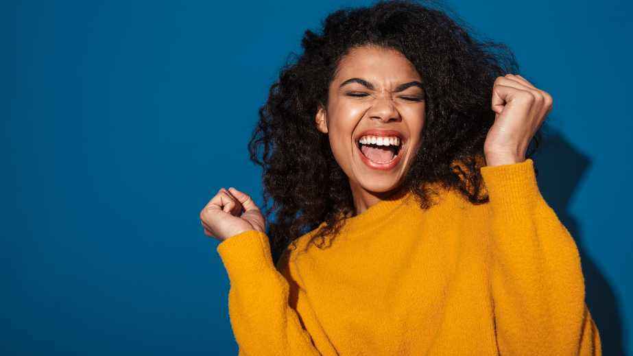 a happy woman