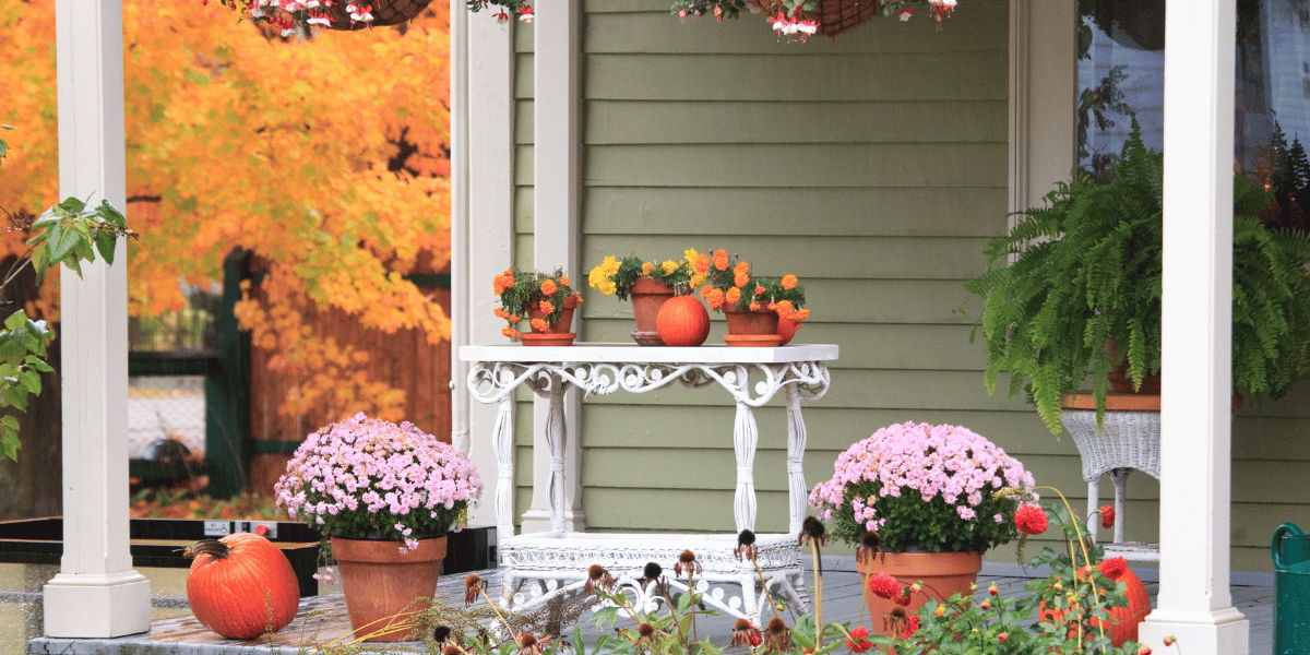 Charming Fall Porch